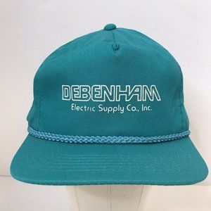 Vintage Teal Debenham Electric Supply Co Inc Alaska Adjustable Hat